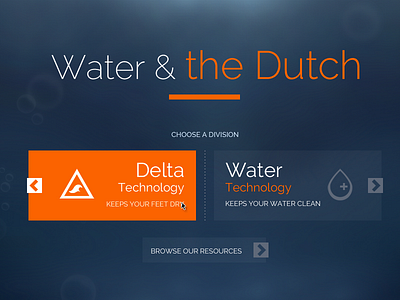 Wate and the Dutch development dutch responsive unusual navigation water wdg web design web development group