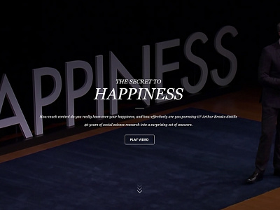 The Secret to Happiness design happiness happy play secret video wdg web development group website