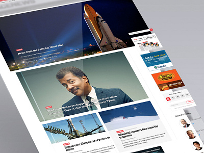 Space articles design neil degrasse tyson news rockets science wdg web development group