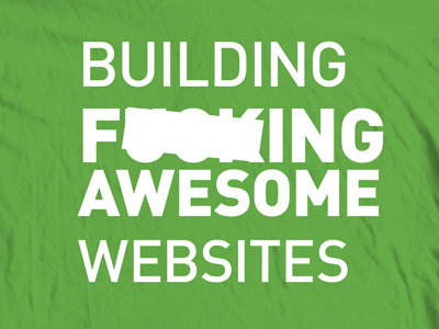 F___ing Awesome T-shirt awesome dctech hello dribbble tshirt wdg