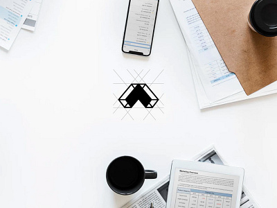 Up geometric geometric logo logo logomark uprising