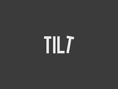 Tilt logo logodesign tilt wordmark