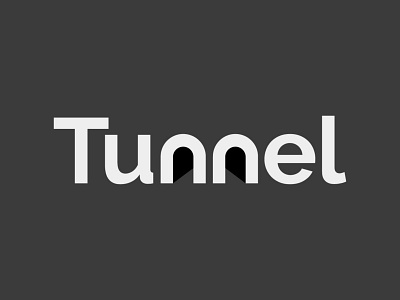 Tunnel logo logomark tunnel typeface typeface design wordmark