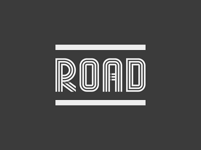 Road belgrade logo designer road wordmark