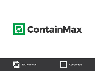 Containmax branding chemical container design environment industry logo logodesign logodesigner logomark vector