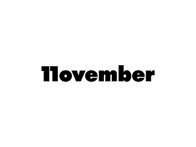 November 11 branding design illustration logo logomark november typography vector wordmark