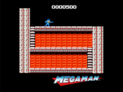 Megaman design illustrator megaman pixel
