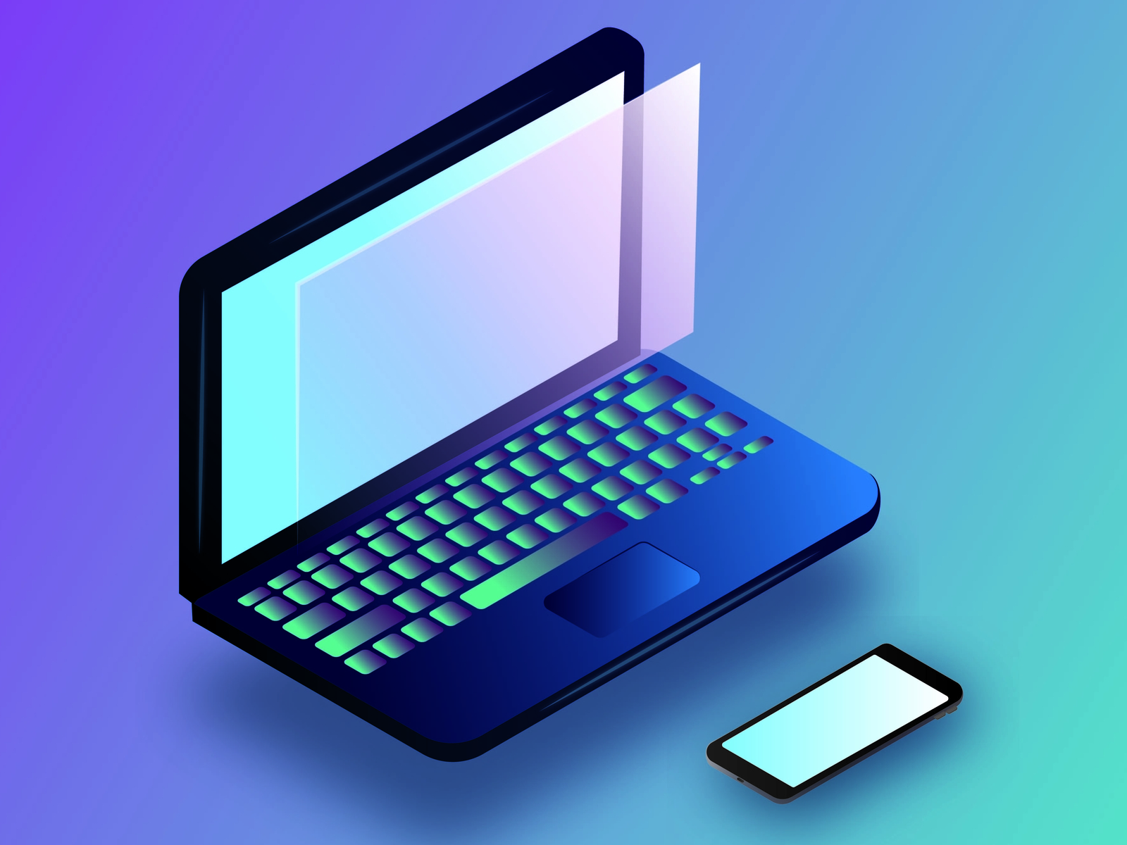 Laptop by Clarisa Cabral on Dribbble