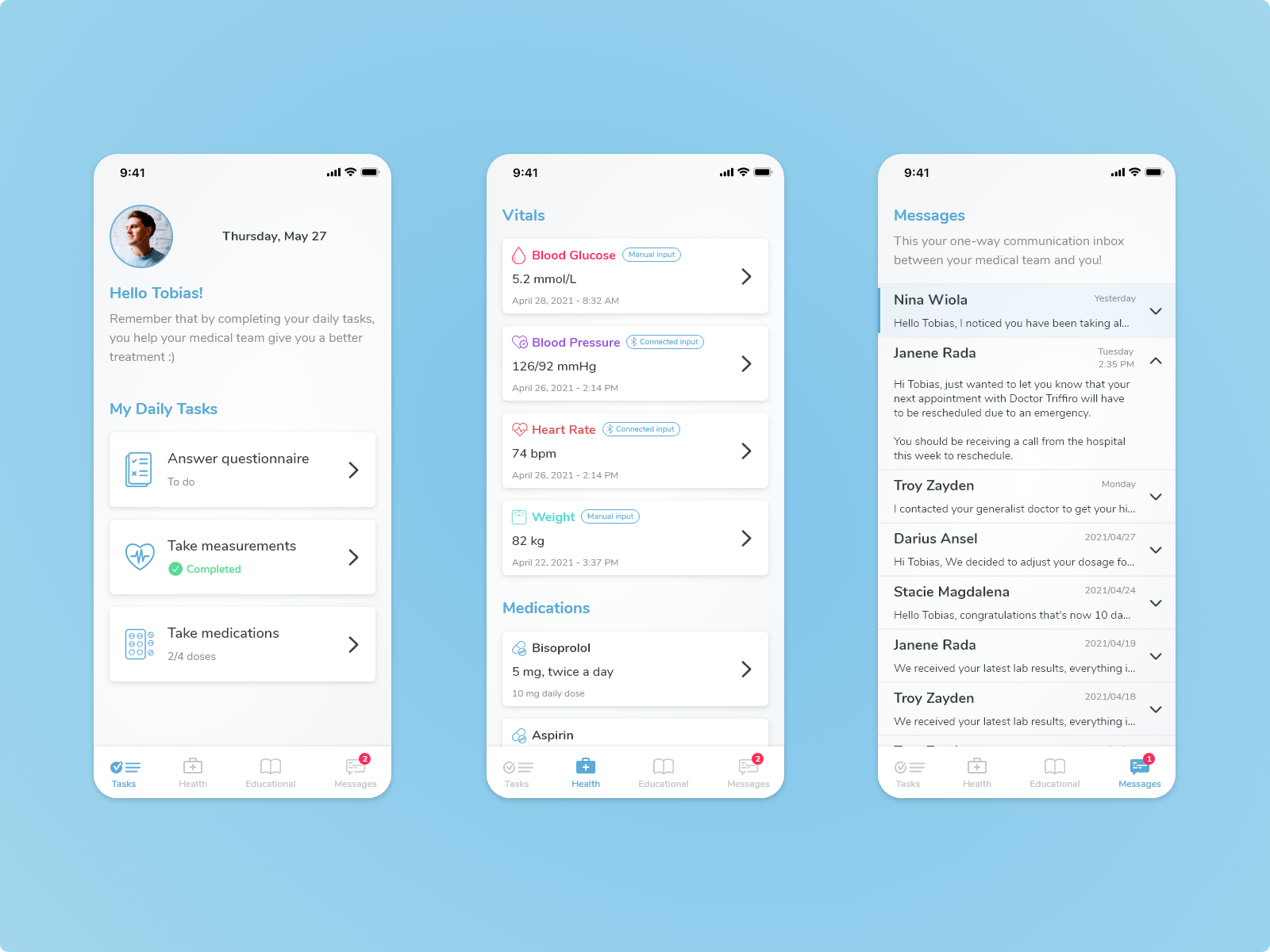 Medical App Concept by Felix Ardaens on Dribbble