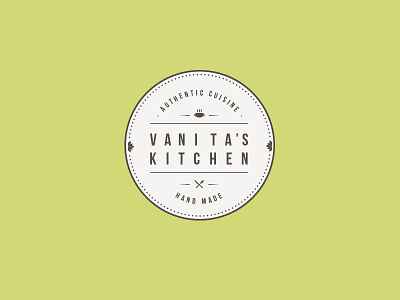 Vanita's Kitchen authentic branding cooking cuisine curry food hand made india kitchen logo lotus vanita