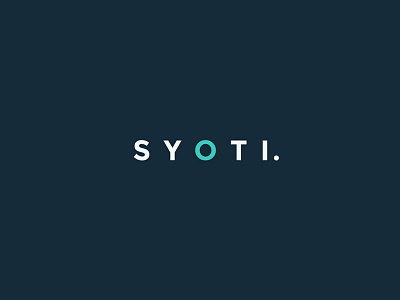 SYOTI Design is Live brand branding clean landing page logo minimal simple typography webdesign website