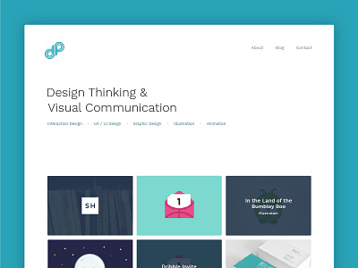 JP Home Page clean graphic design home page interaction design jp logo minimal portfolio simple ui website