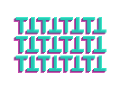 Type Experiment pattern t typography