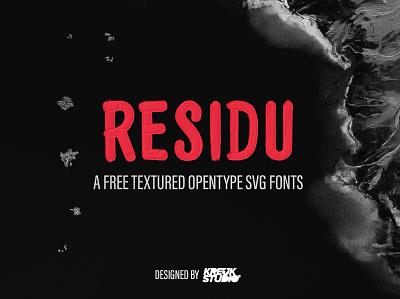 Residu Opentype SVG Font design font font design free freebie giveaway lettering svg svg font typography