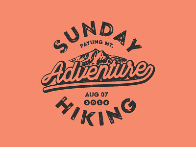Sunday Hiking adventure hiking logo logomark mark outdoor sunday