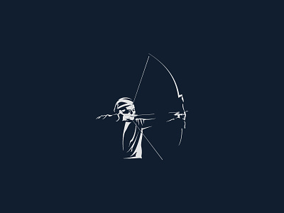 Jemparingan Logo archery highlight logo sihouette