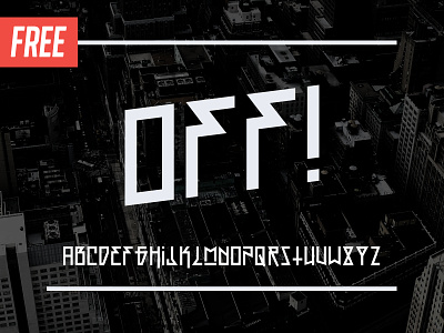 Free Typeface: OFF! display font fonts free off typeface typography