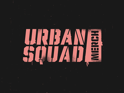 Urban Squad apparel artwork logo merchandise minimal squad texture urban