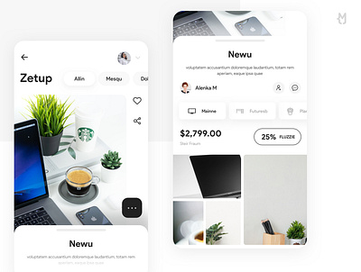 Stp By Page Smpl | 2 android android app appdesign branding clean coffee concept creative design flat illustration logo macbook profile setup shop shopping app