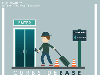 LAX Curbside adventure airport baggage checkin curbside los angeles uber