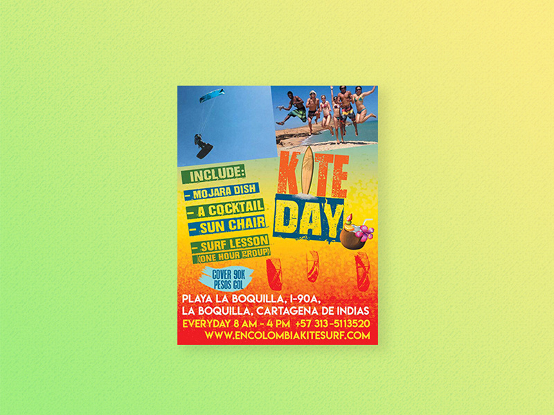 Flyer Kite Day photoshop ads blue flyer adveristing design print flyer design flyer artwork