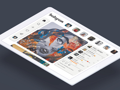 Instagram: Tablet Update adobe adobe xd app branding creative design graphicdesign logo portfolio ui