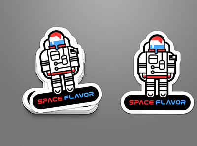 Team Stickers astronaut graphic design illustration spaceman sticker vector