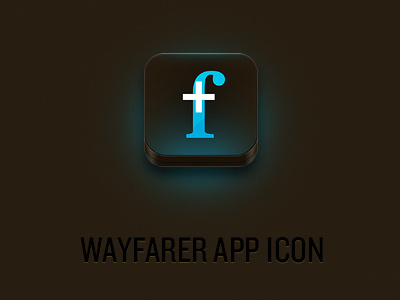 Wayfarer App Icon app blue brown icon ipad plus