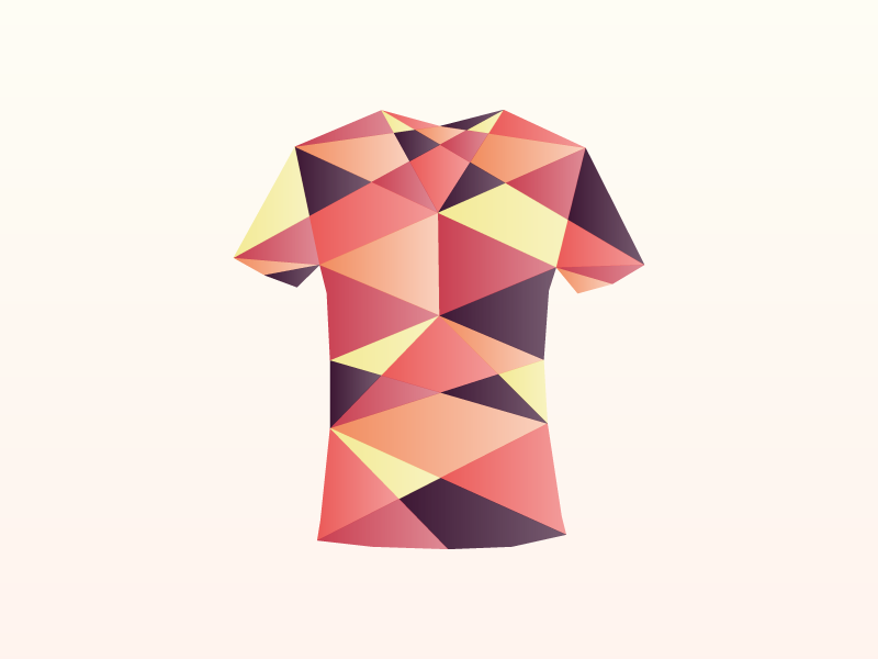 Origami tshirt by Damien Senger • hiwelo. on Dribbble