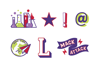 Linfield Sticker Pack design graphicdesign illustration