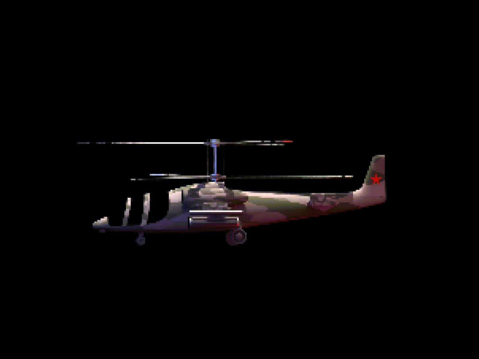 #138 Helicopter in Blender 3D / Pixel Art