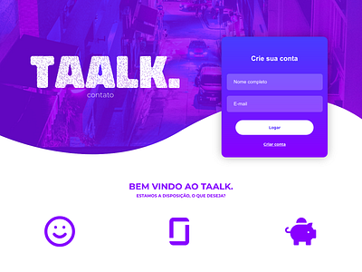 Landpage Taalk - Daily UI 3