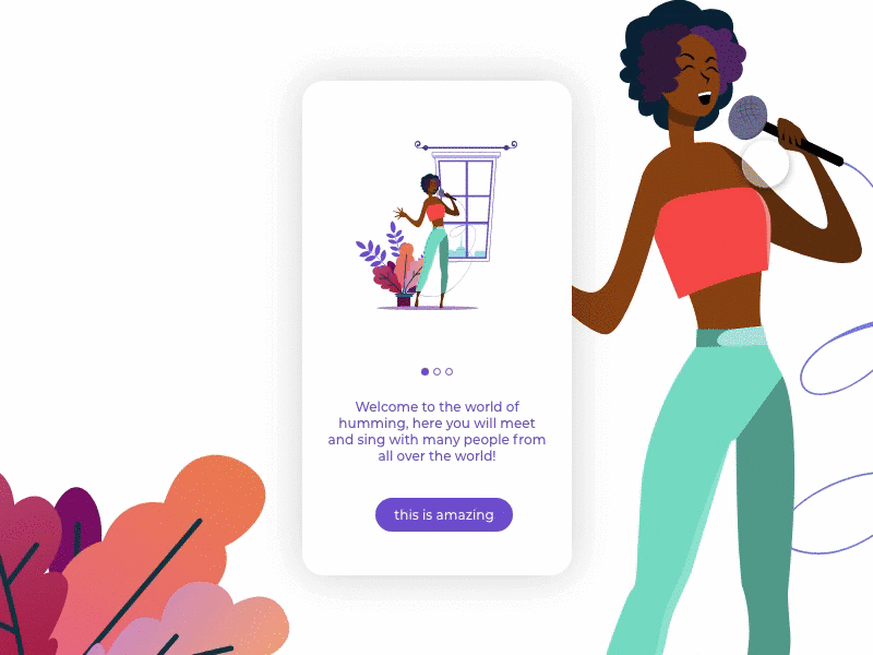 Onboarding - Daily Ui 23 dailyui figma illustration motion principle uidesign uiux ux xd xddailychallenge