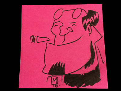 Hell Boy Post It Note