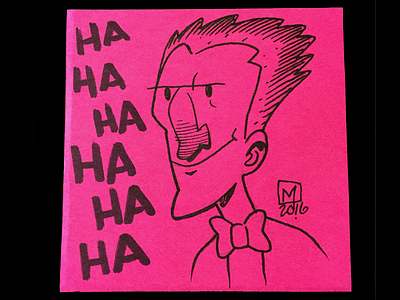 Joker Post It Note art batman dc comics joker post it note