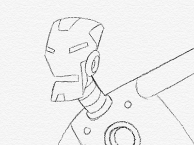 Iron Man Sketch cartoons comics iron man marvel superheroes