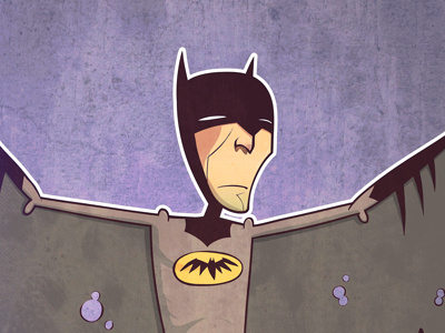 The Bat Man illustration ipad superheroes vector