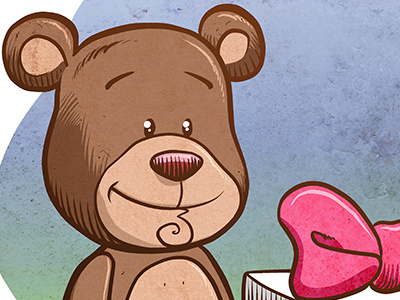 Teddy childrens art digital illustrations