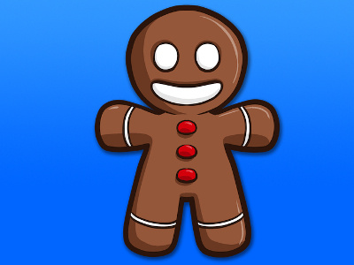 Gingerbread Man icons illustration