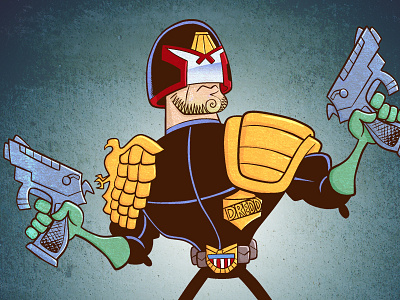 Judge Dredd comics illustration movies