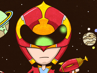 Star Ranger cartoon illustration sci fi space star ranger