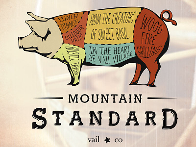 Mountain Standard Bus Ad 970design ad butcher mountain standard pig vail