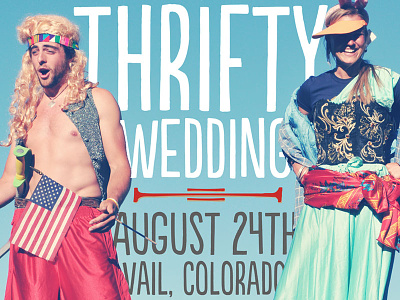 Save The Date invite save the date store thrifty wedding vail wedding