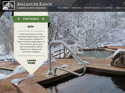 Avalanche Ranch Website Concept