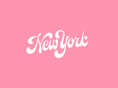New York My Love branding calligraphy design lettering logo type typography vector