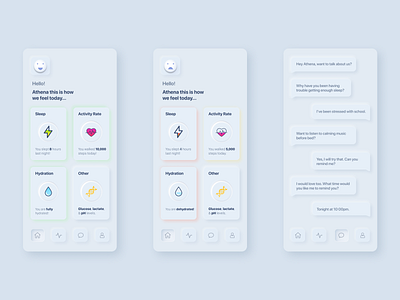 Soft UI for Health service app design ui ux