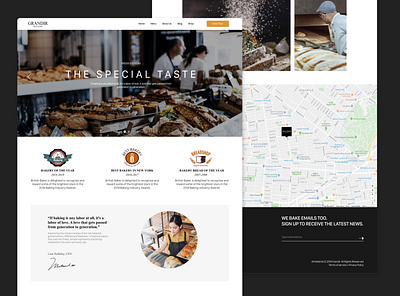 Bakery Website app branding design ui ux web