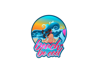 Beach Be Cool 01 3d design illustration illustrative logo logo vector