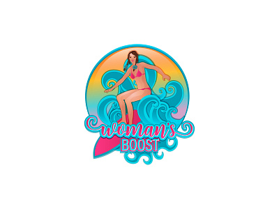 Womans Boost Illustrative Logo