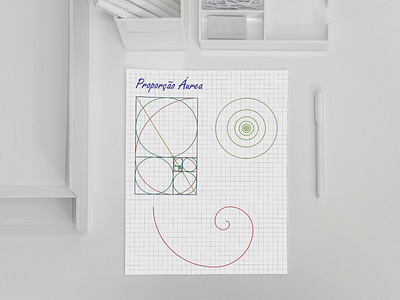 Proporção Aurea design art fibonacci